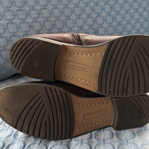 BareTraps Brown Leather Strap Mid Calf Boots - Picture 8 of 9